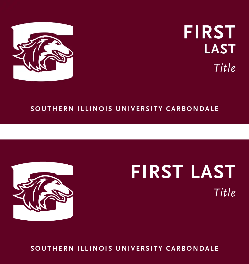 Name tags etched 1-color